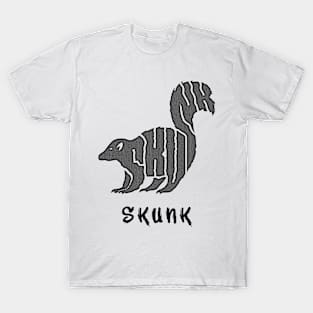 SHUNK Logo Font T-Shirt